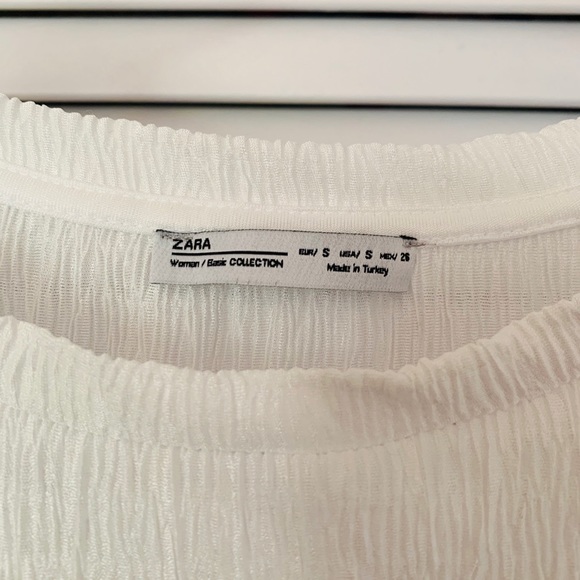 ZARA | White ruffle blouse - Picture 3 of 3